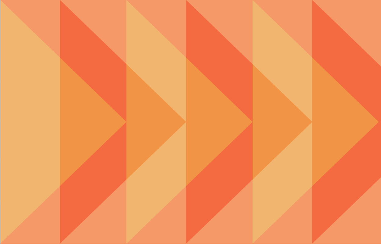 Play arrow icons on an orange background.